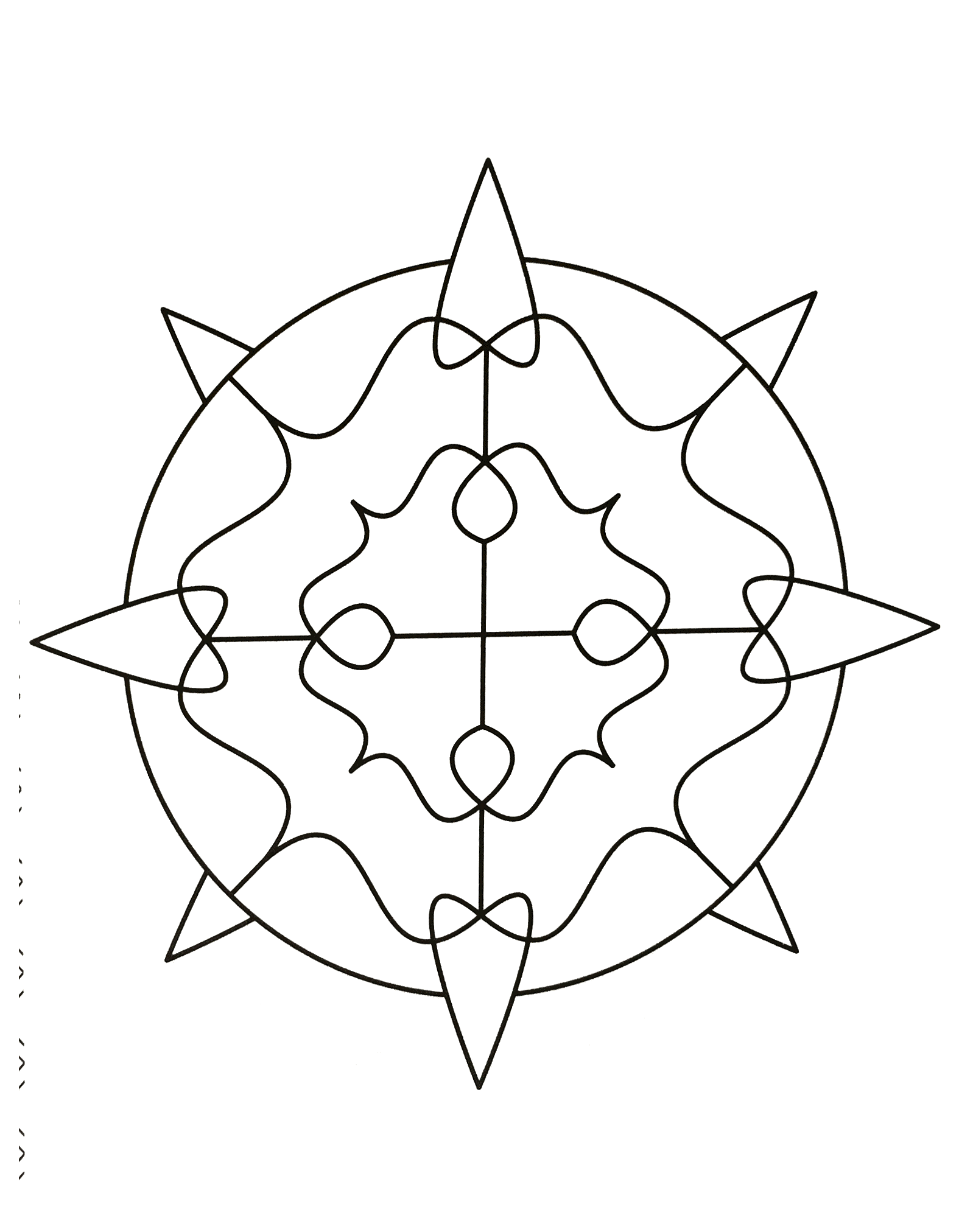 Desenhos grátis para colorir de Mandalas para imprimir e colorir