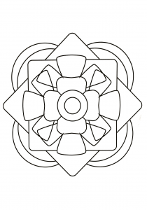 Desenhos para colorir gratuitos de Mandalas para imprimir e colorir