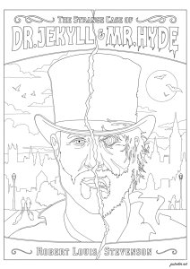 O Caso Estranho do Doutor Jekyll - Robert Louis Stevenson (Página de Livros e quadrinhos para colorir)