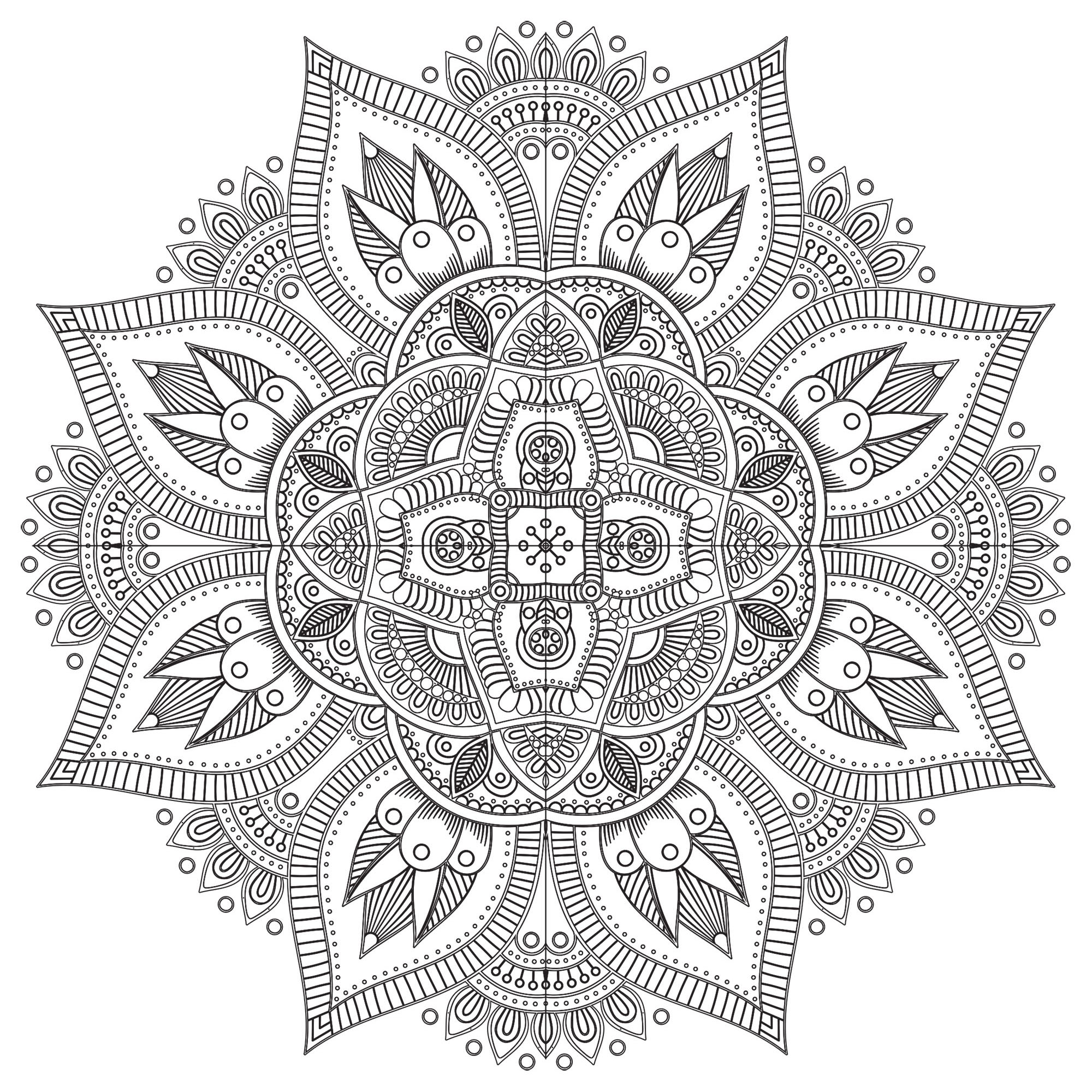Desenhos para colorir de Mandalas para baixar, Artista : Celine