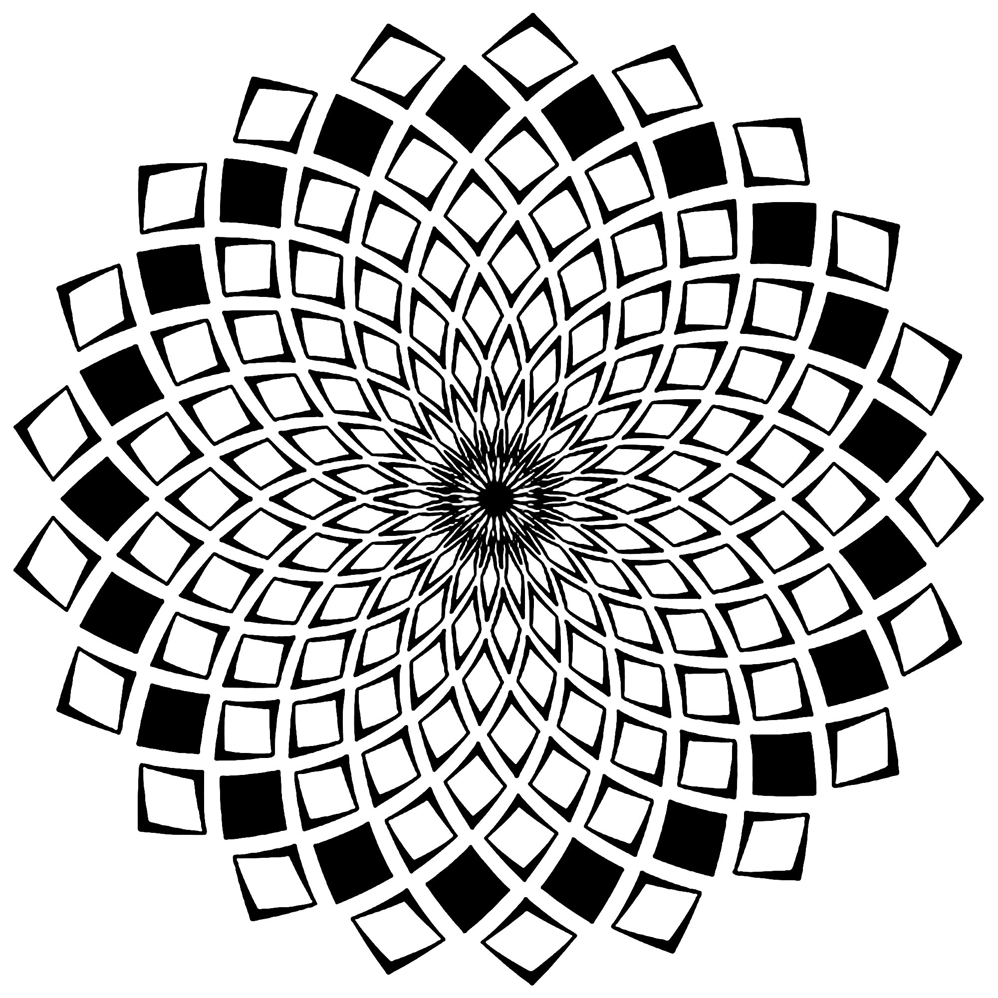 Desenhos simples para colorir para crianças de Mandalas Desenhos simples para colorir para crianças de Mandalas