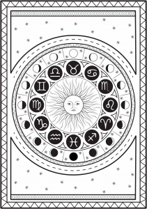 Signos astrológicos e ciclo lunar