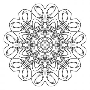 Mandala decorativa abstracta