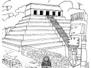 Páginas de Maias, astecas e incas para colorir e imprimir para adultos