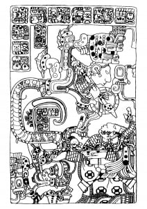 Desenhos simples para colorir de Maias, astecas e incas para imprimir e colorir