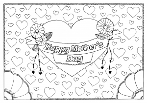 Desenhos para colorir gratuitos de Dia das Mães para baixar