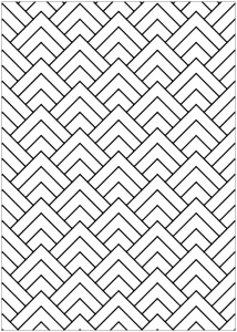 Desenhos para colorir gratuitos de Op Art para baixar