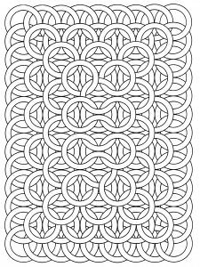 Desenhos para colorir gratuitos de Op Art para imprimir