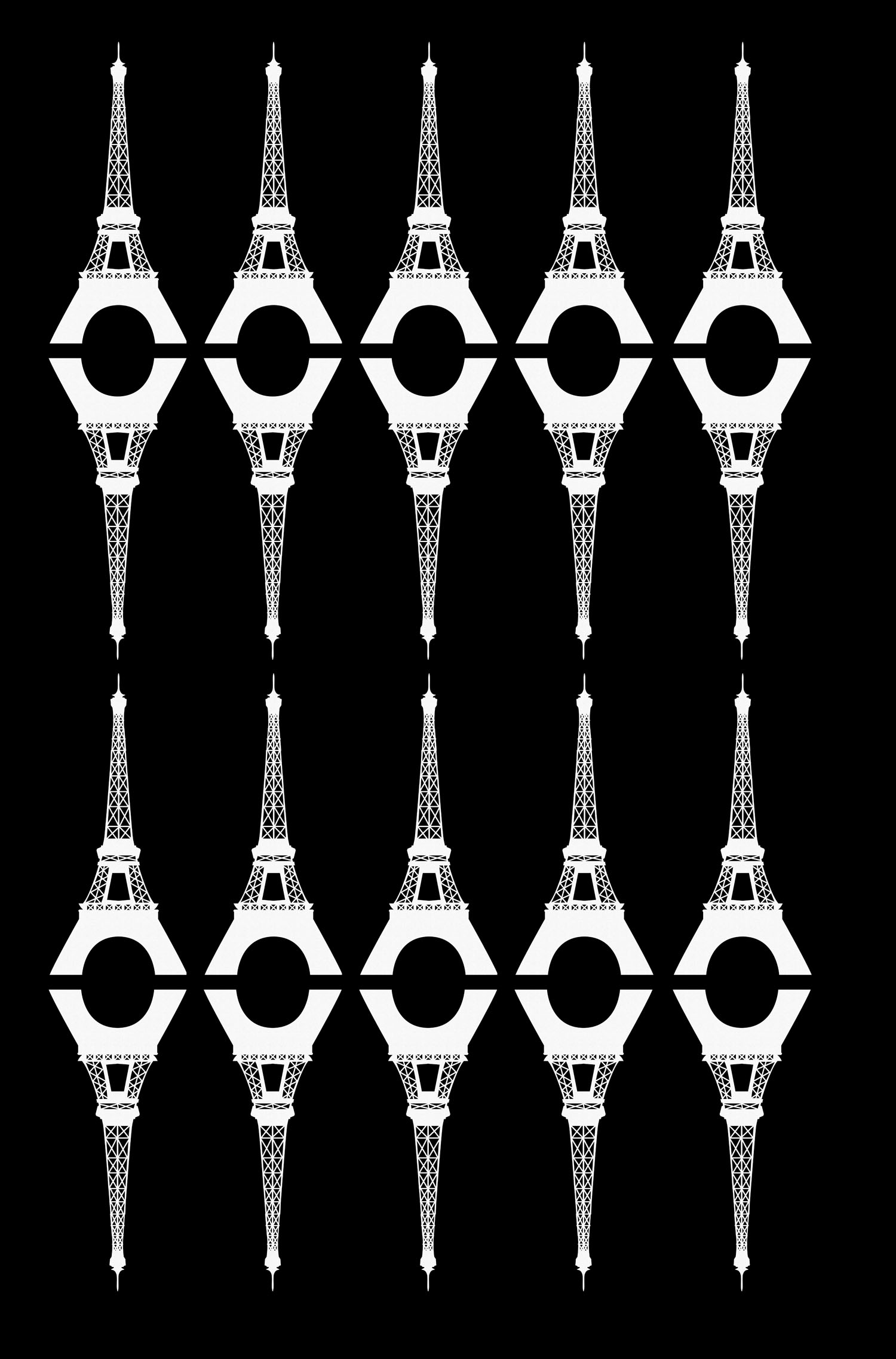 Desenhos simples para colorir para crianças de Paris