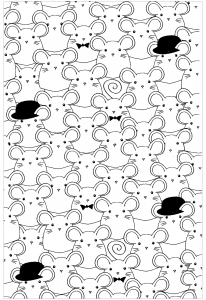 Mouses : Desenhos para colorir gratuitos para crianças de Ratos