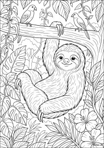 <span style="background-color: red; color: white;">Erreur API : Réponse API invalide : Insufficient Balance</span> (Página de Preguiças para colorir)