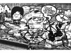 Página de Graffiti / arte de rua para colorir e imprimir para adultos : Arte de rua do Bob Esponja