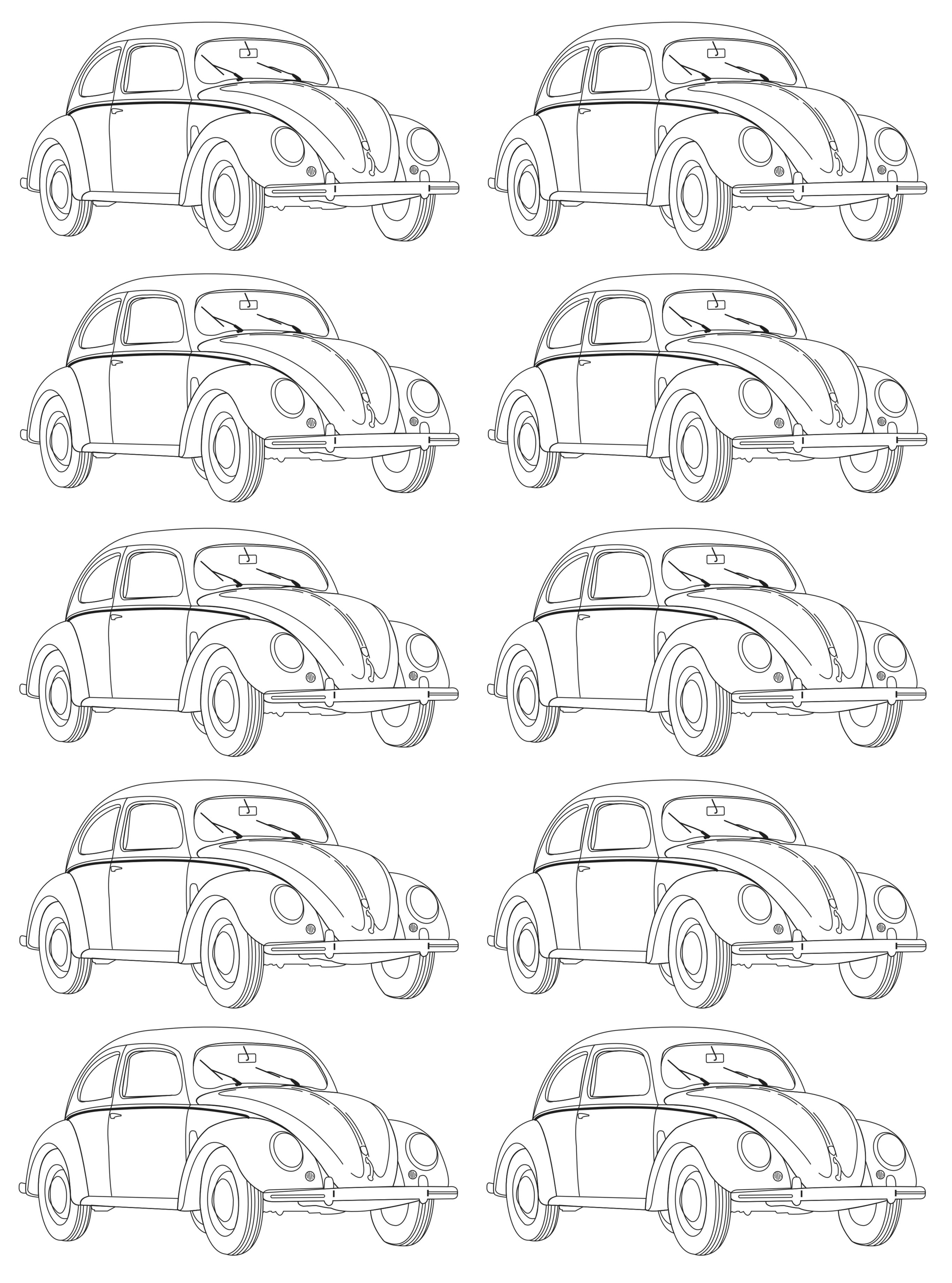 Desenhos para colorir de Vintage para imprimir e colorir