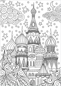 páginas para colorir imprimíveis : Moscow