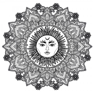 páginas para colorir imprimíveis : Sol