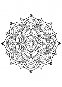 Mandala from free book for 8