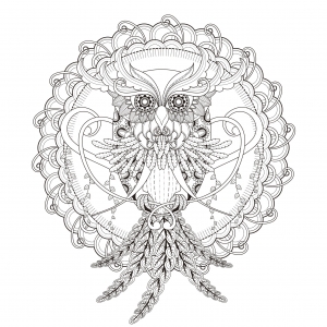 Mandala owl by kchung