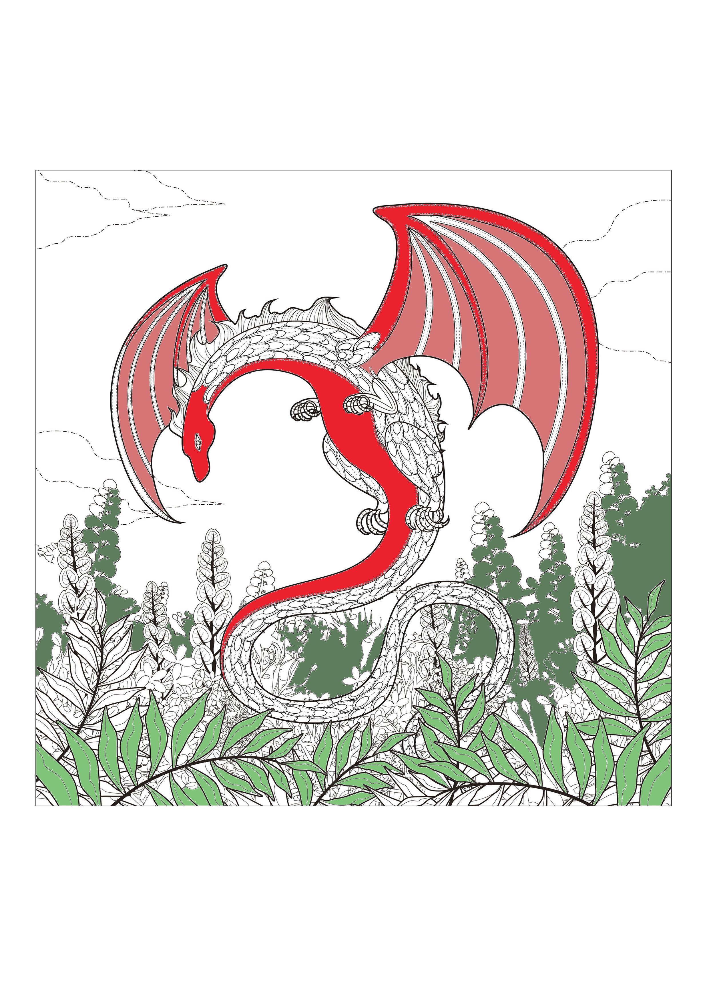 Myths & legends - Coloring pages for adults | JustColor