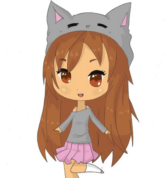 Chibi (girl) - Coloring pages for adults  JustColor