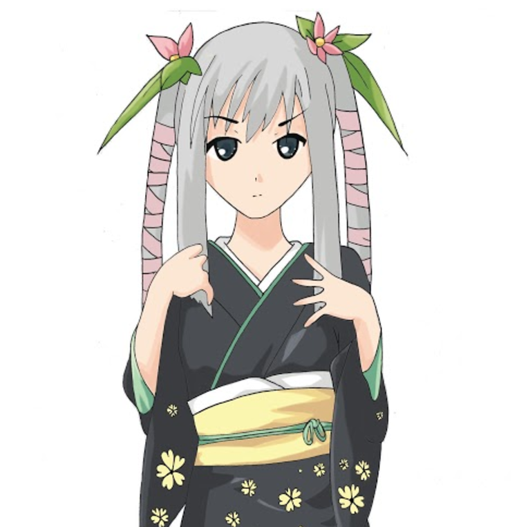 Kimono girl - Coloring pages for adults | JustColor