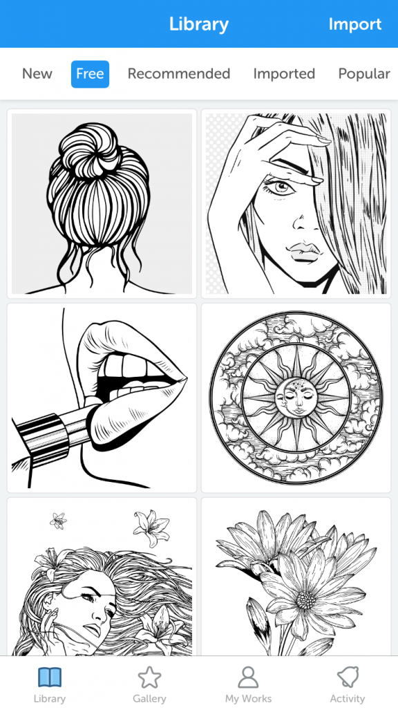 Recolor - Coloring book app for adults - Coloring Pages for Adults