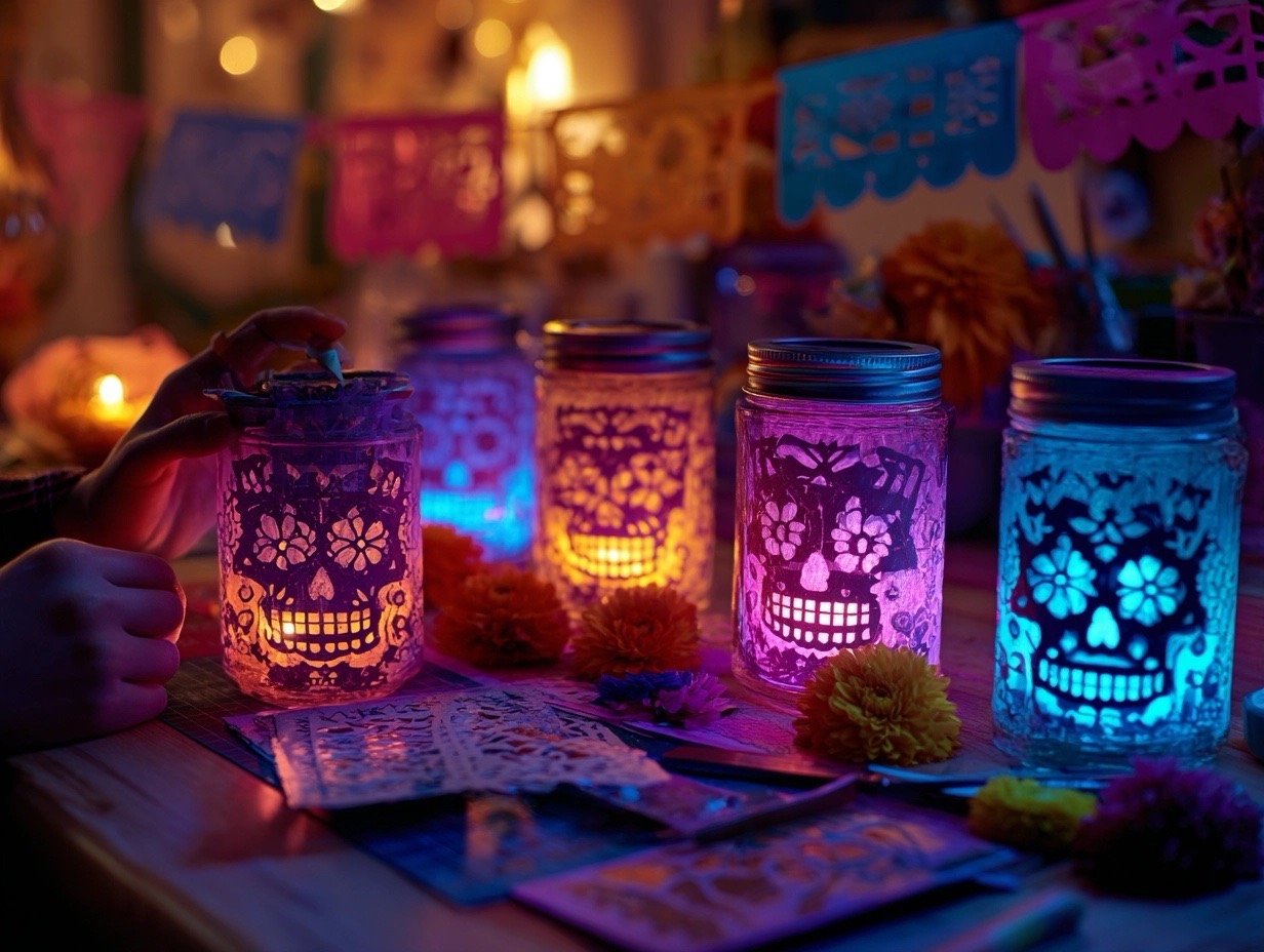 Skull Lantern Luminaries