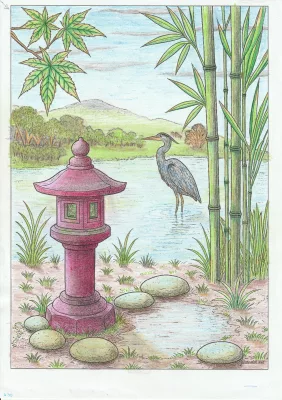Creation by timhannah63 from Traditional Japanese Garden near a Pond