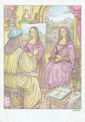 Creation by timhannah63 from Leonardo da Vinci painting the Mona Lisa