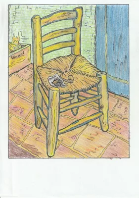 Creation by timhannah63 from Vincent Van Gogh - Vincent's Chair with his pipe (1888)