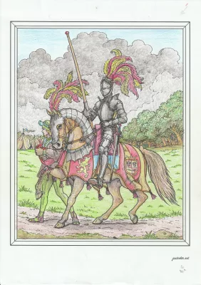 Creation by timhannah63 from Edward Henry Corbould - Lord Eglinton and Winton, Disguised as a Knight of the Tournament (circa 1840)