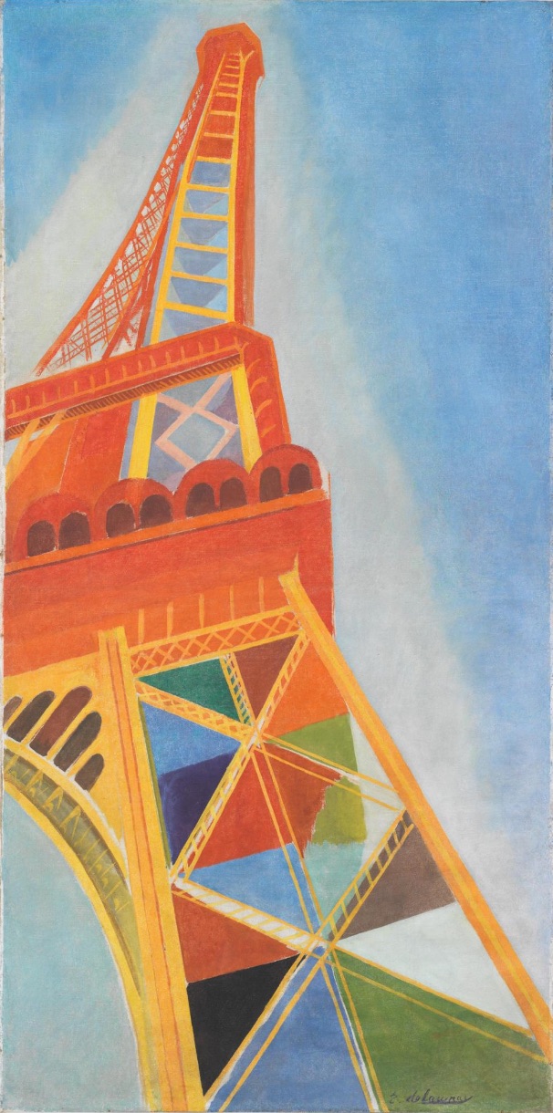 Robert delaunay la tour eiffel 1926 masterpieces adult coloring pages