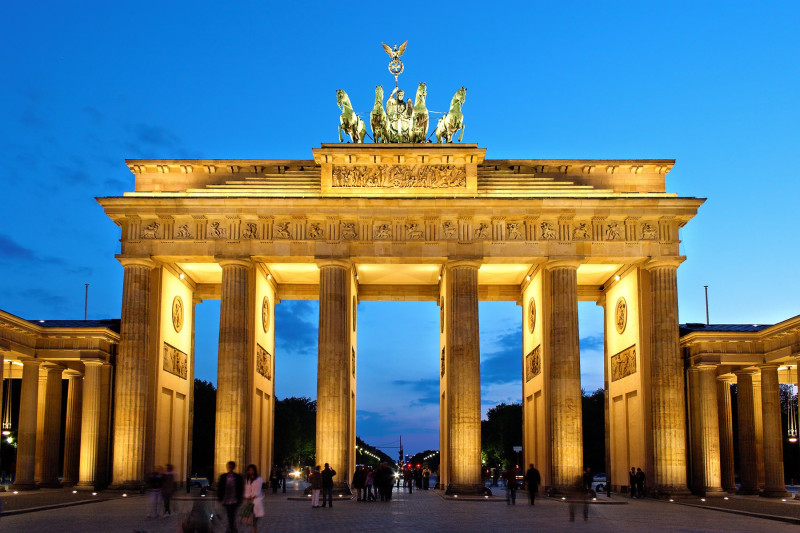Brandenburg Gate in Berlin, Germany
