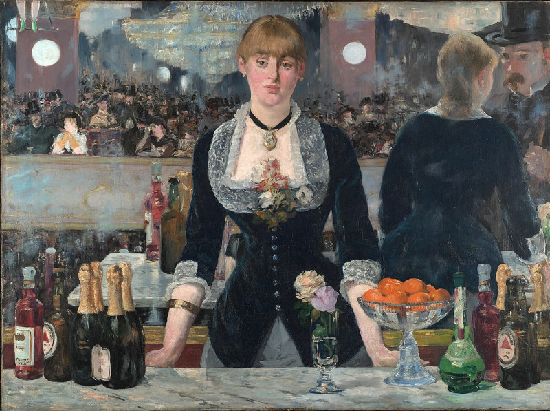 A Bar at the Folies-Bergère (1881 - 1882) ,  Édouard Manet (1832 - 1883) ,  Courtauld Institute , London (United Kingdom)
