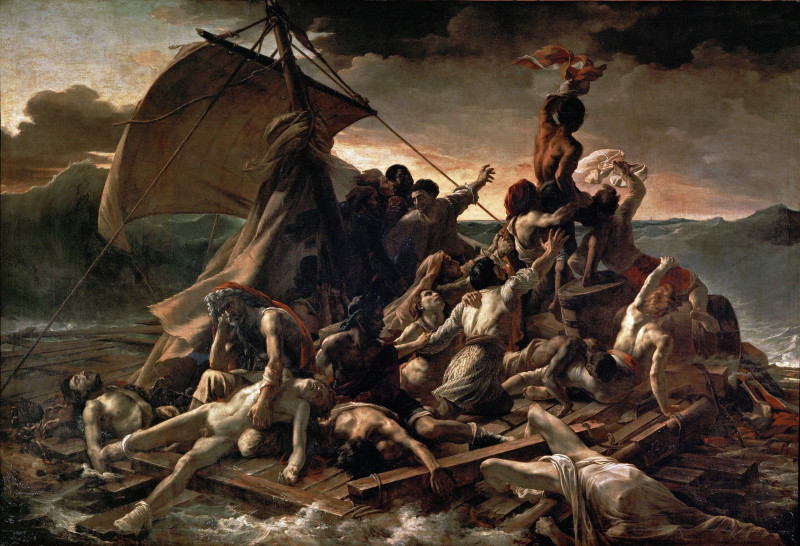 The Raft of the Medusa (1819) ,  Géricault (1791 - 1824) ,  Musée du Louvre , in Paris