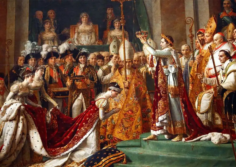 The Coronation of Napoleon (1807) ,  Jacques-Louis David (1748 - 1825) ,  Musée du Louvre, Paris