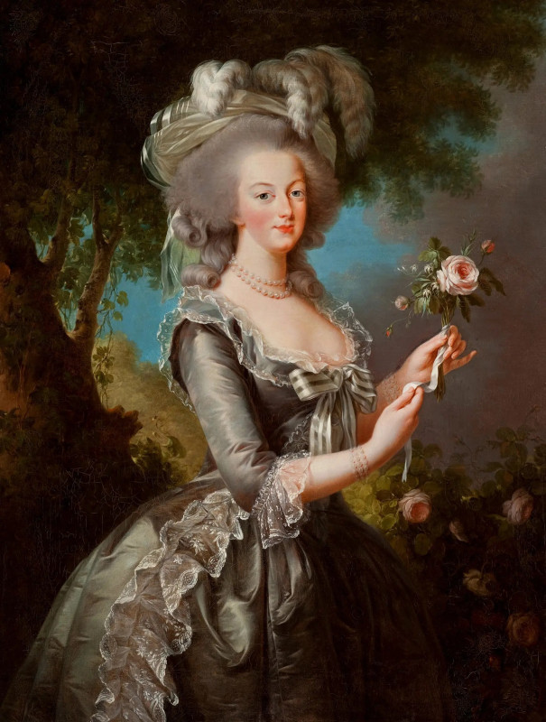Marie-Antoinette with a Rose (1783) ,  Élisabeth Vigée Le Brun (1755 - 1842) ,  Kunsthistorisches Museum, Vienna