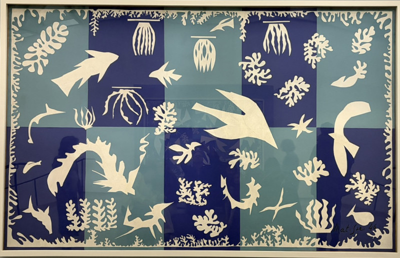 Polynésie, la mer (1946) ,  Henri Matisse (1869 - 1954) ,  Centre Pompidou, Paris, &copy; Photo Credit : Just-Travels.net / JustColor.net