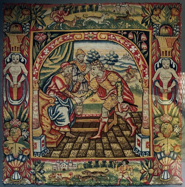 Tapestry panel (17th century) ,  Victoria and Albert Museum, London, United Kingdom