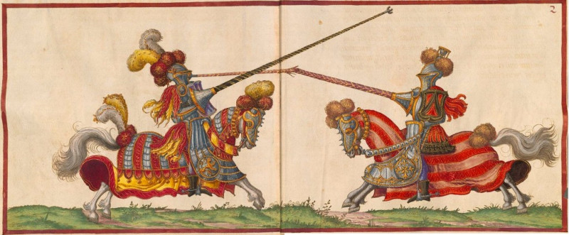 Freydal jousts with Graf Englbrecht von Nassau — folio 2 (1512–1515) ,  Kunsthistorisches Museum, Vienna, Austria