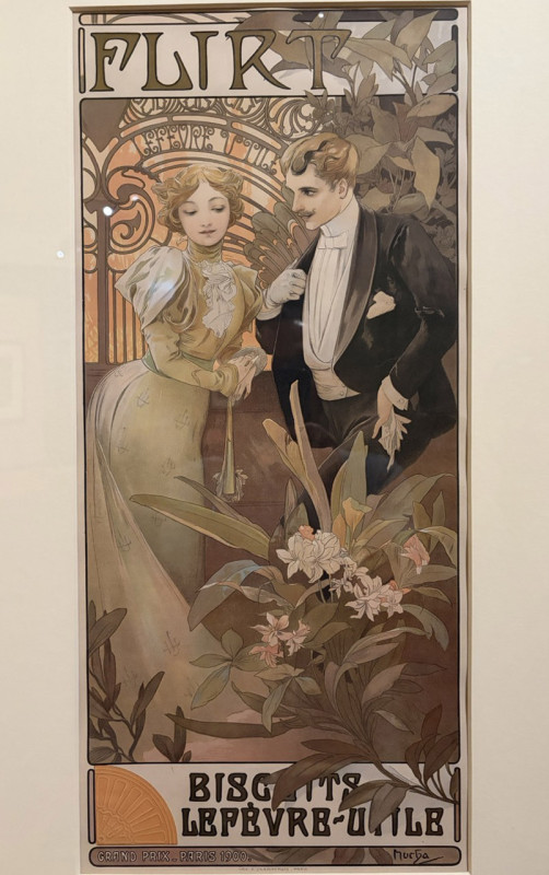Flirt (1899), Alphonse Mucha (1939, 1939), &copy; Photo Credit : Just-Travels.net / JustColor.net