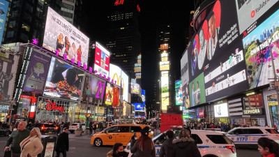 Times Square, New York City, &copy; Photo Credit : Just-Travels.net / JustColor.net