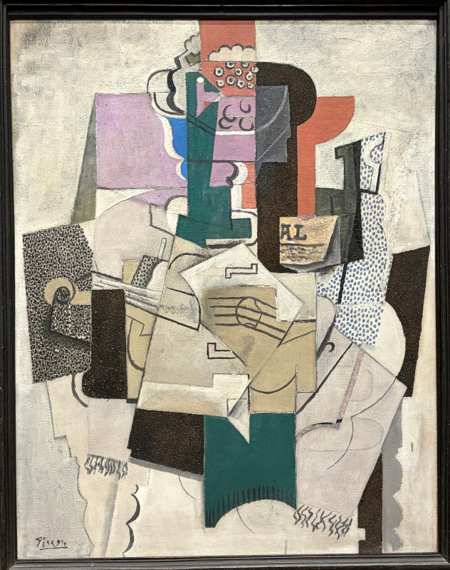 Bowl of Fruit, Violin and Bottle (1914) ,  Pablo Picasso (1881 - 1973) ,  National Gallery, London, United Kingdom