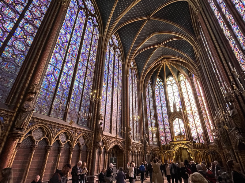 The Sainte-Chapelle, Paris, France, &copy; Photo Credit : Just-Travels.net / JustColor.net