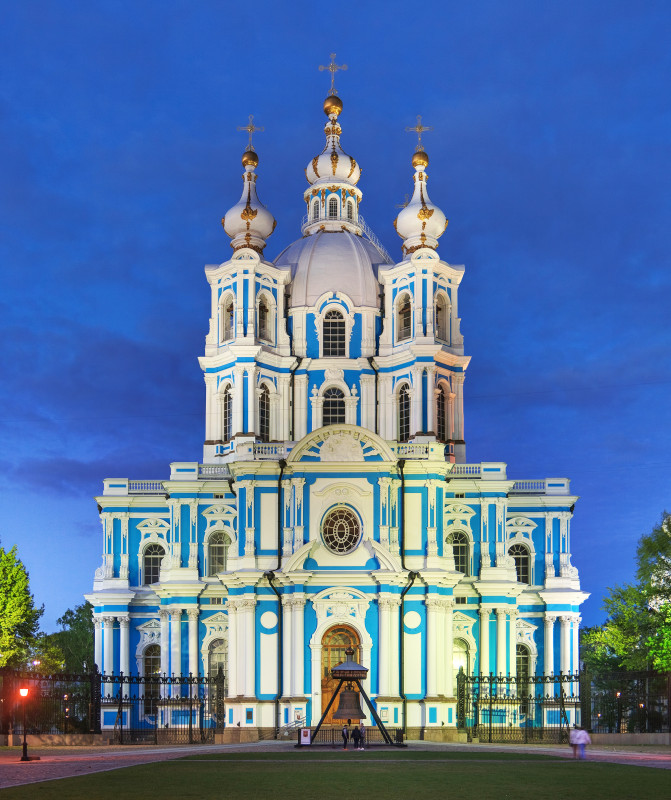 Smolny Cathedral, Saint Petersburg, Russia