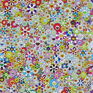 Flowers blossoming in this world and the land of Nirvana (2003), Takashi Murakami (1962,)