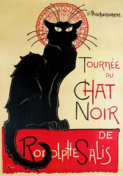 Le Chat Noir (Poster advertising) (1896), Théophile Alexandre Steinlen (1859, 1923)
