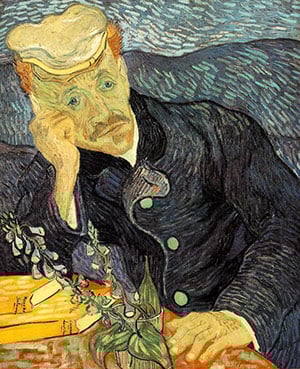 Portrait of Dr Gachet (1890), Vincent Van Gogh (1853,1890)