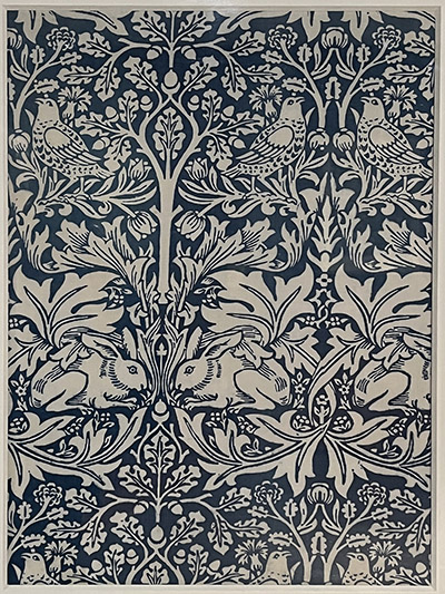 Brother rabbit (1882), William Morris (1834, 1896), Printed cotton board