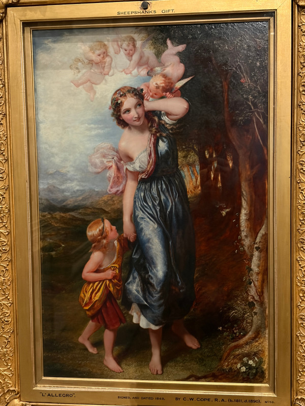 L'Allegro (1848) ,  Charles West Cope (1811 - 1890) ,  Victoria and Albert Museum, London, United Kingdom