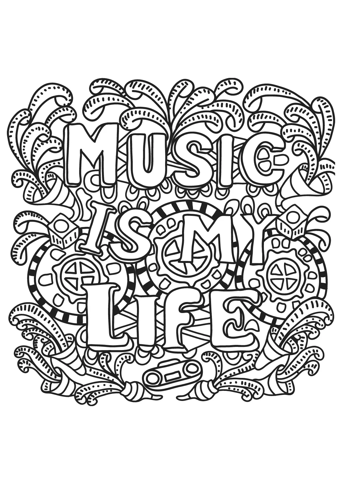 Free book quote - 20 (Printable Positive and inspiring quotes Coloring Page for adults)